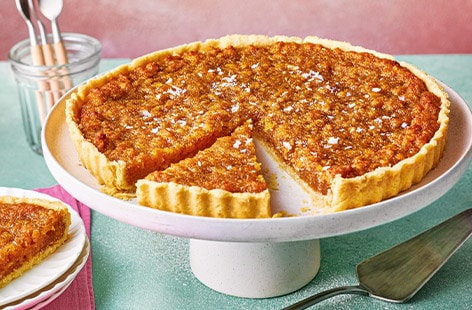 Image of "Salted honey treacle tart"