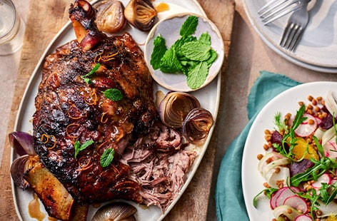 Image of "Marmalade-glazed lamb"