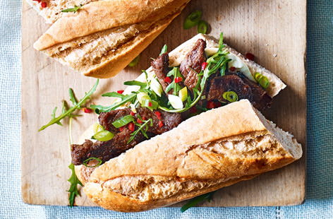 Image of "Korean bulgogi beef baguette"
