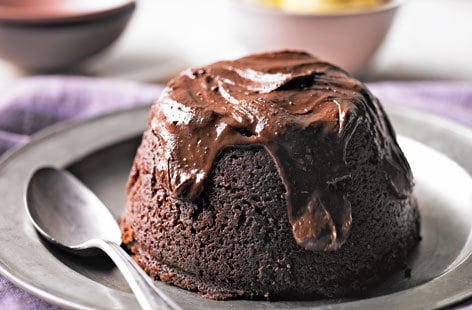 Image of "Malted chocolate steamed pudding"