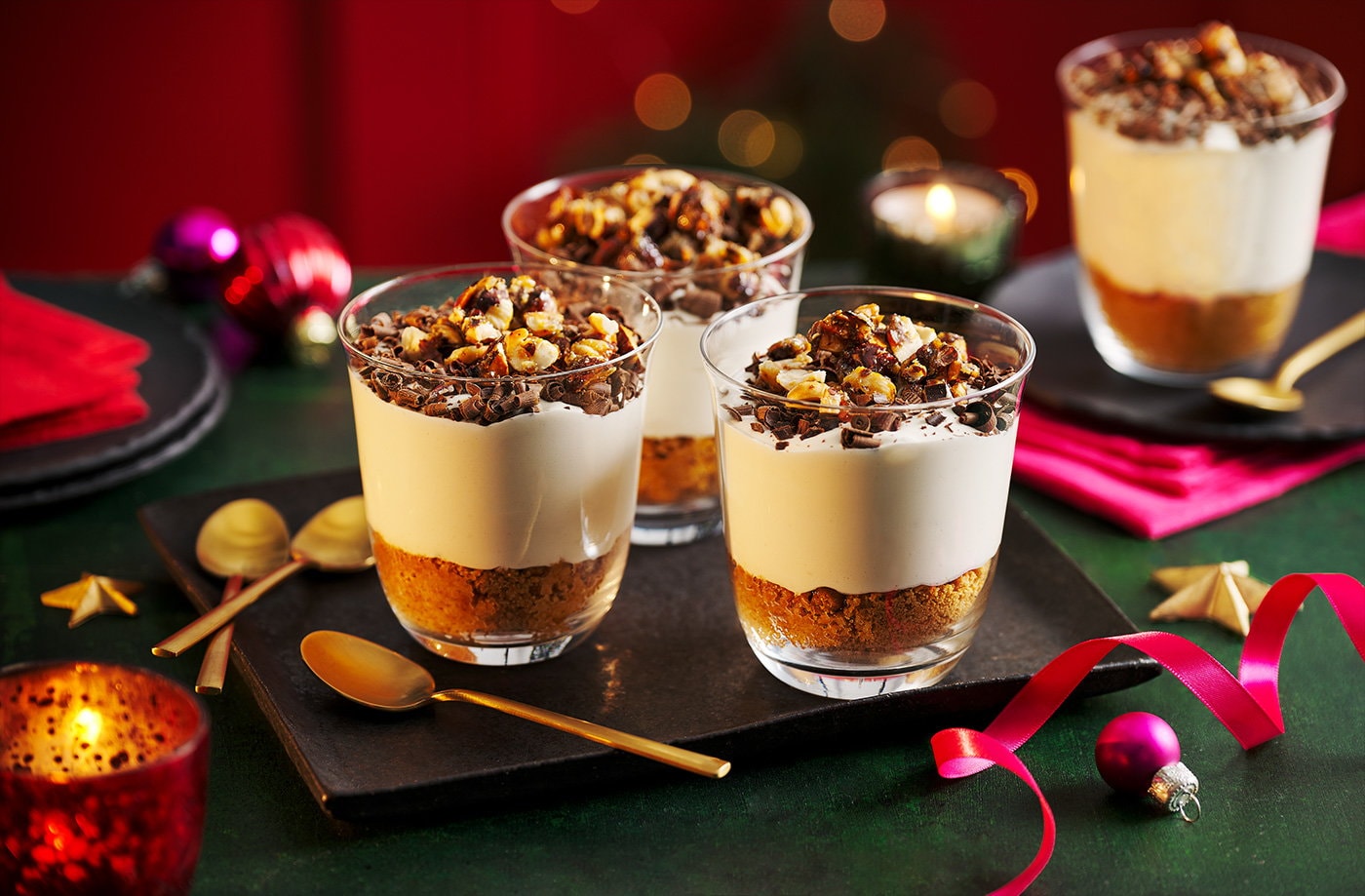 Praline tiramisu pots