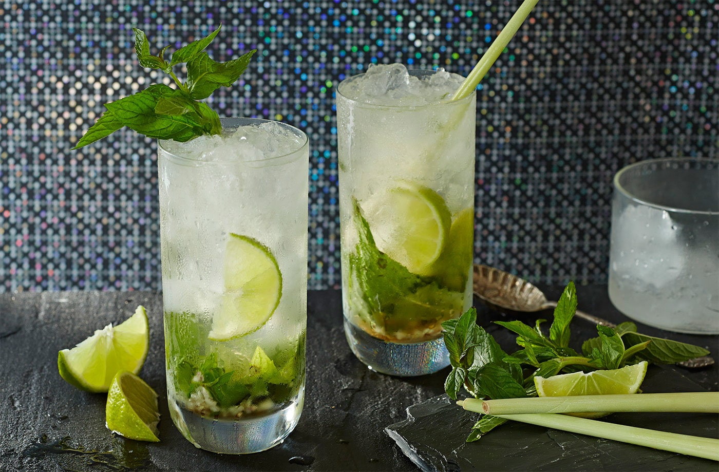 Lemongrass mojitos