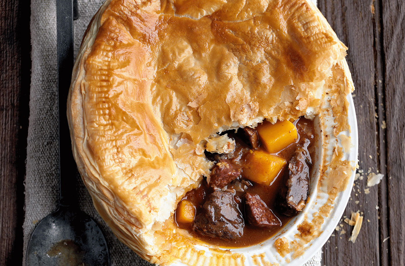 Beef and chorizo pie