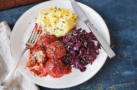 Image of "Apple and pork meatballs"