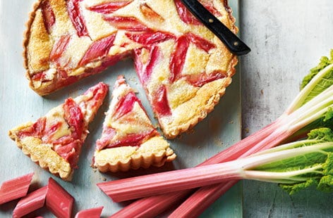 Image of "Rhubarb custard tart"