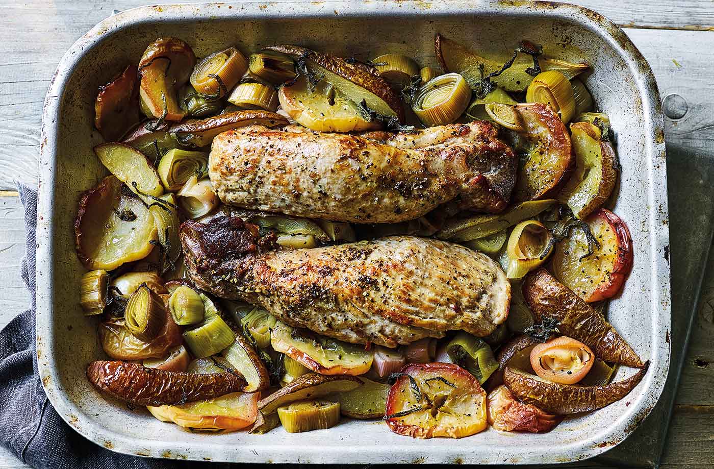 Pork with pear and cider