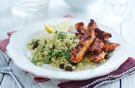 Image of "Harissa chicken with fruity couscous"