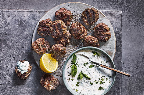 Image of "Kofte bites with minty yogurt"