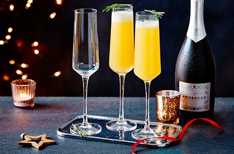 Image of "Orange and rosemary vodka fizz"