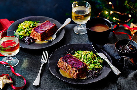 Image of "Beetroot and cranberry nut bake "