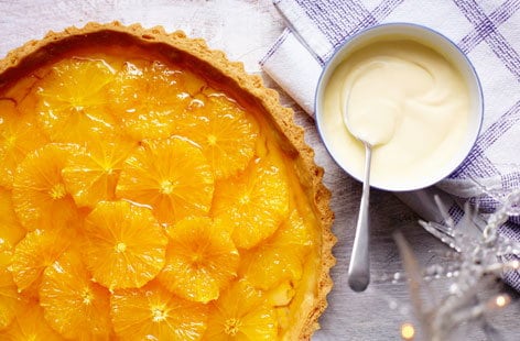 Image of "Orange and caramel tart"