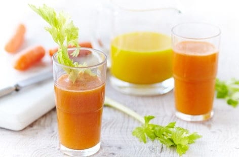 Image of "Fresh orange, carrot and celery juice"