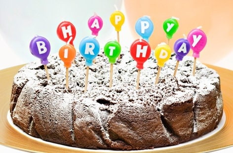 Image of "Chocolate birthday cake	"