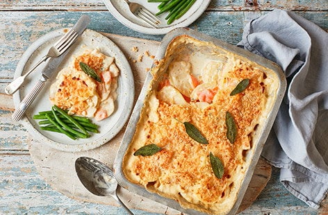 Image of "Potato and butternut squash gratin"