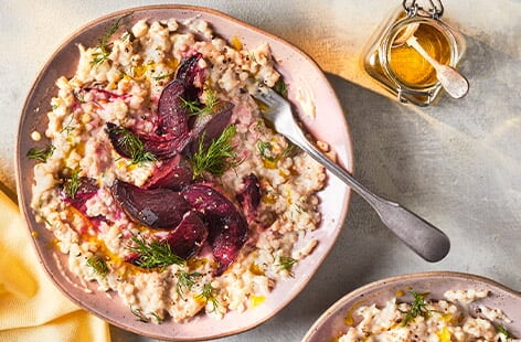 Image of "Buckwheat and beetroot risotto"