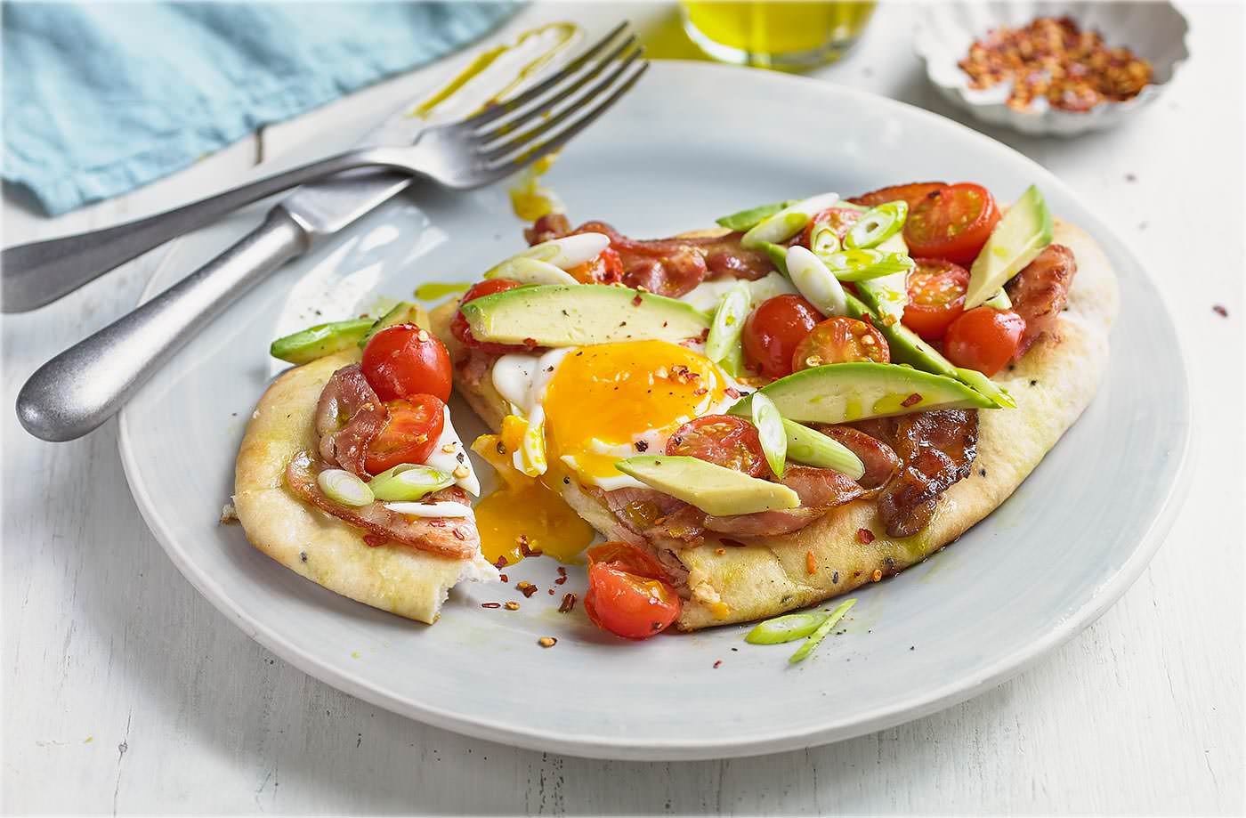 Andy's 'red-handed' breakfast flatbreads