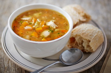 Image of "Chicken, carrot and ginger soup"