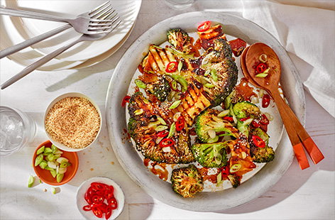 Image of "Teriyaki marinated broccoli"