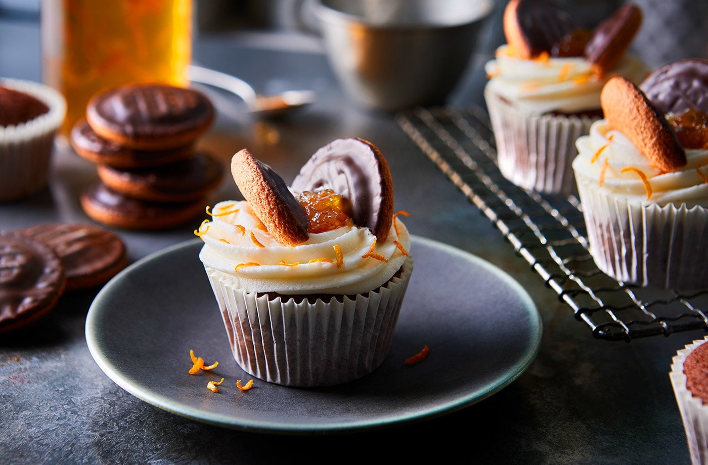 Jaffa butterfly cupcakes