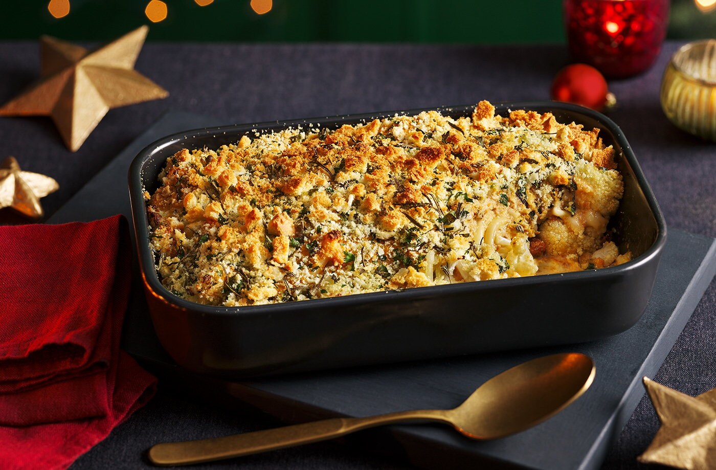 Vegan cauliflower cheese