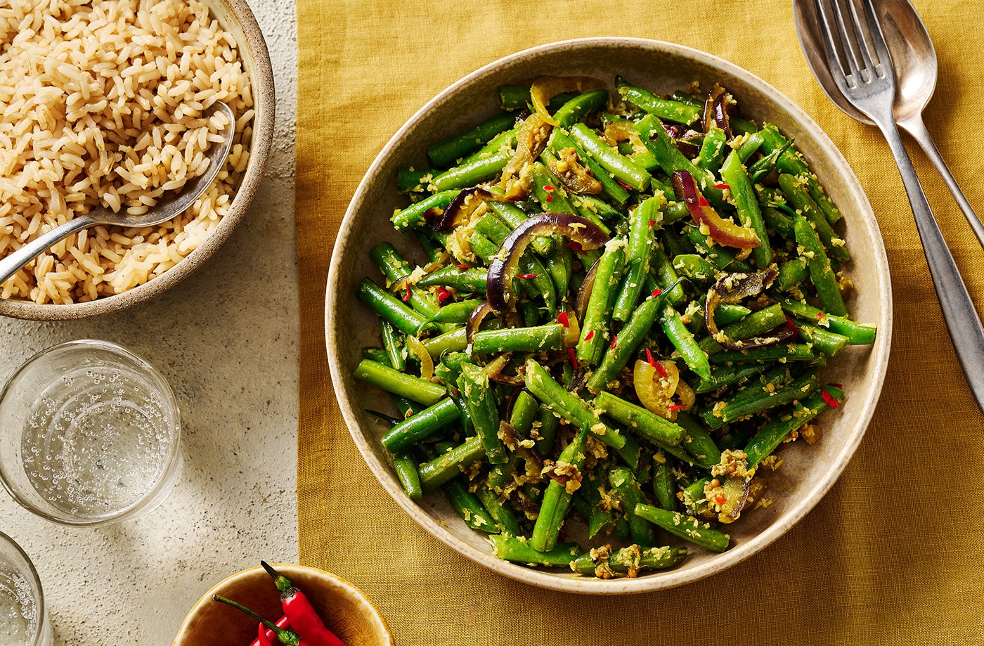 Stir-fried green beans
