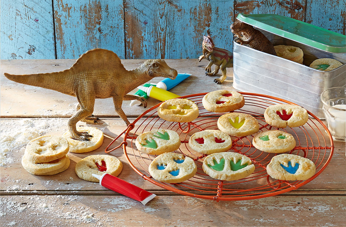Dinosaur biscuits