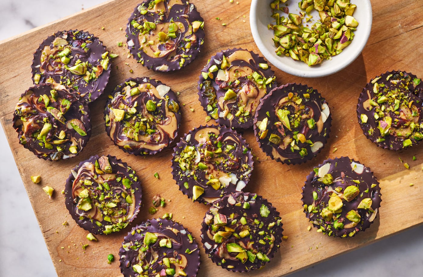 Dark chocolate fruit and nut bites