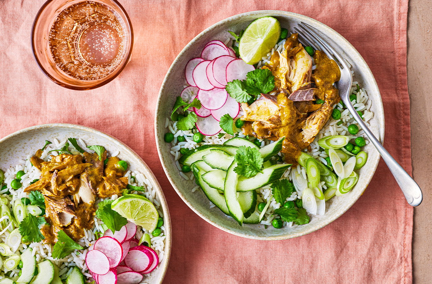 Mackerel katsu rice bowls