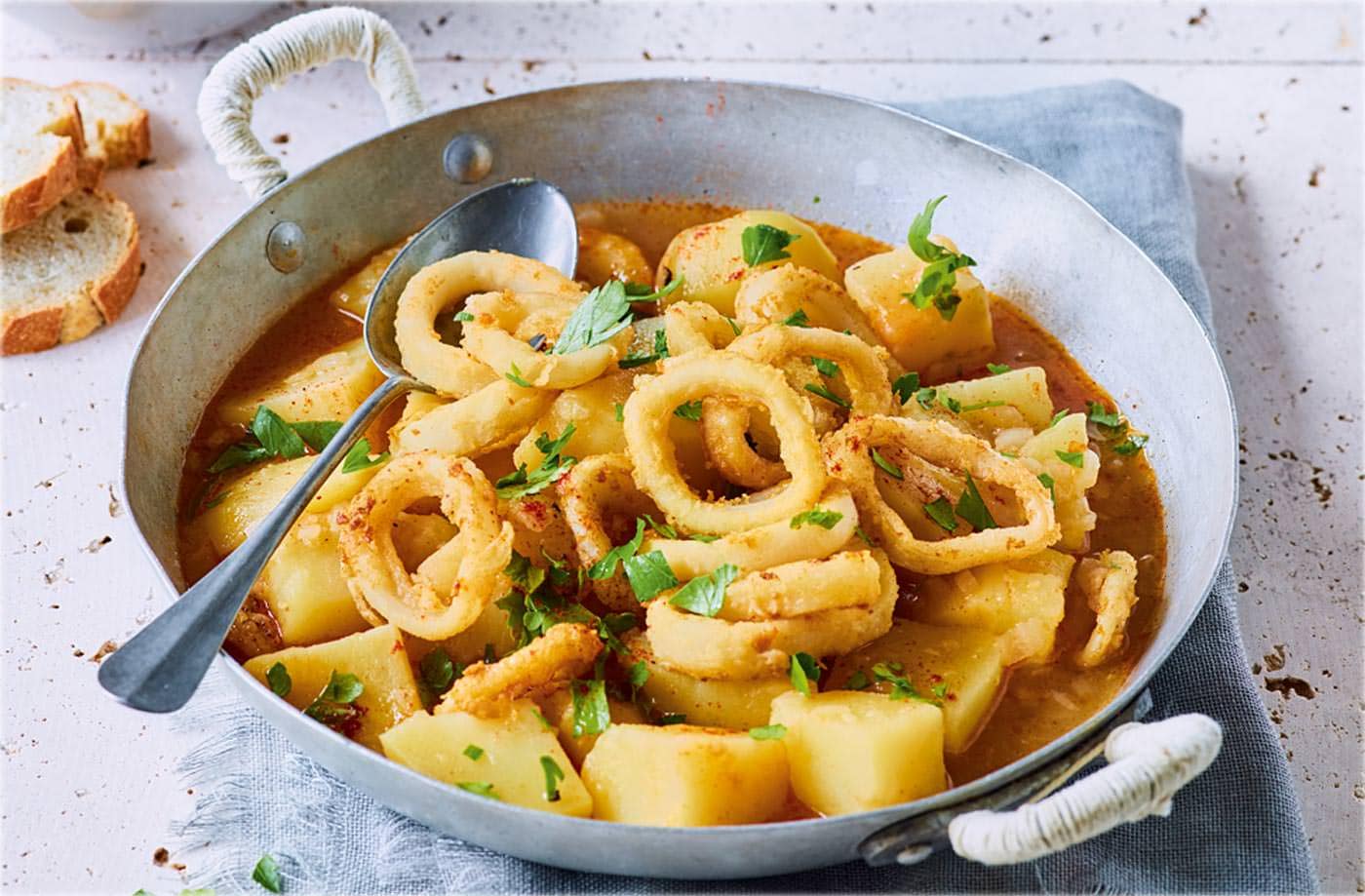 Spanish squid stew