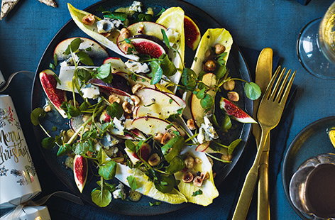 Image of "Fig and blue cheese salad"
