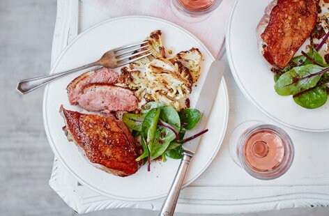 Image of "Duck with five spice roasted cauliflower"