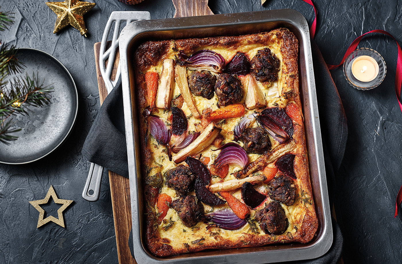 Roasted veg toad-in-the-hole