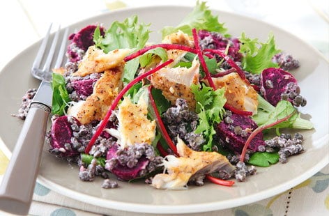 Image of "Beetroot and mackerel salad "