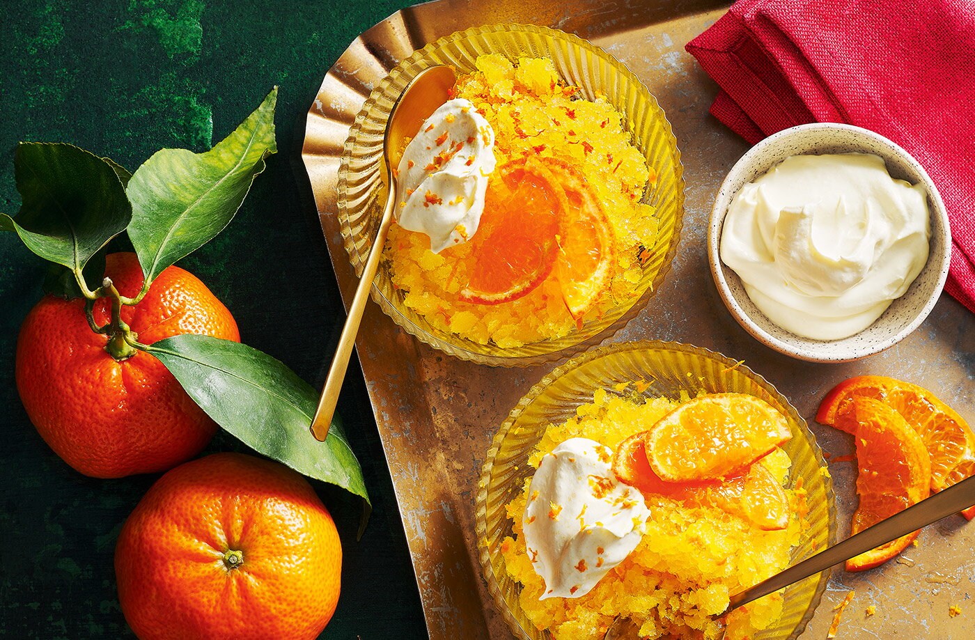 Clementine granita