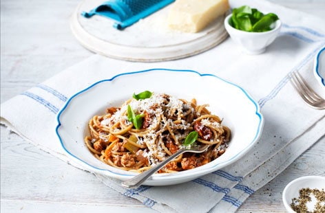 Image of "Healthy spaghetti Bolognese"