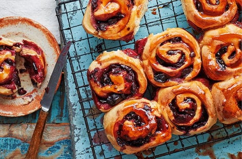 Image of "Cherry and cardamom swirls"