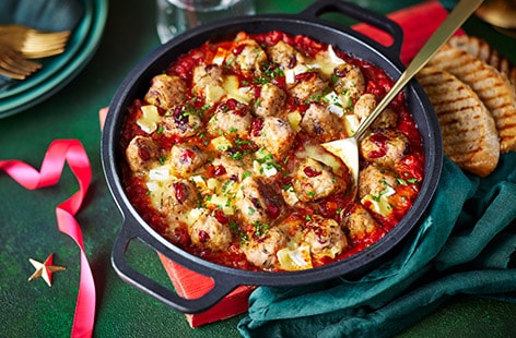 Image of "Cranberry and brie chicken polpette"