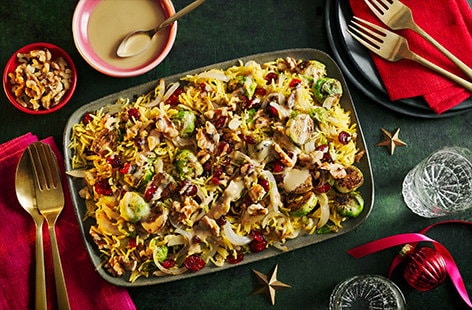 Image of "Cranberry, sprout and walnut pilaf"
