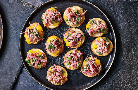 Image of "Ham hock toasts"
