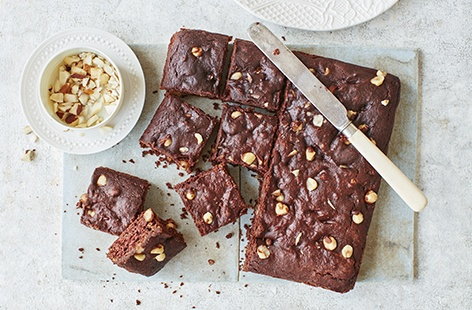 Image of "Hazelnut and butternut squash brownies"