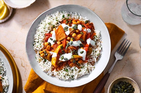Image of "Chickpea, pepper and potato Spanish-style stew"