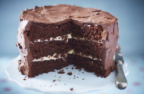 Orange truffle cake