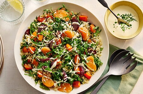Image of "Lucy Parker's squash, beetroot and clementine salad"