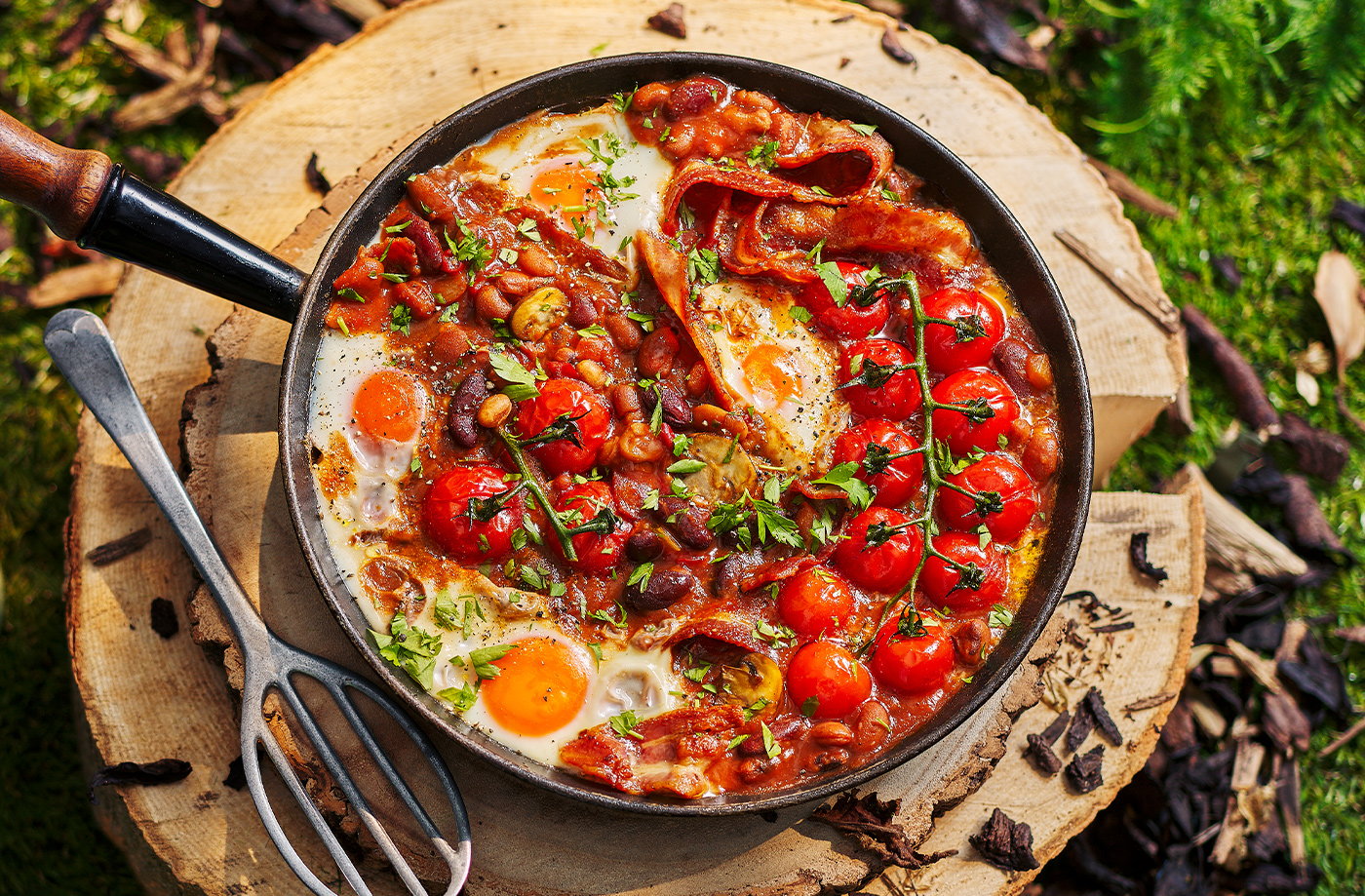 One-pan full English