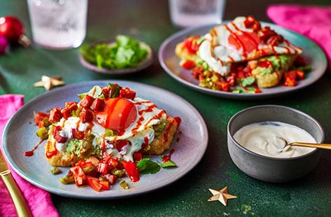 Mexican-style loaded hash browns