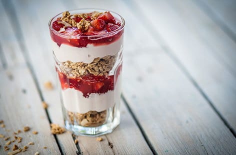 Image of "Galvin Brothers' strawberry sundaes"