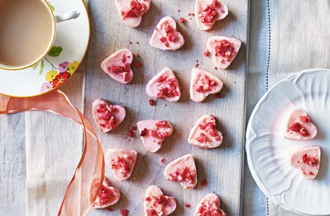 Image of "Strawberry heart truffles"