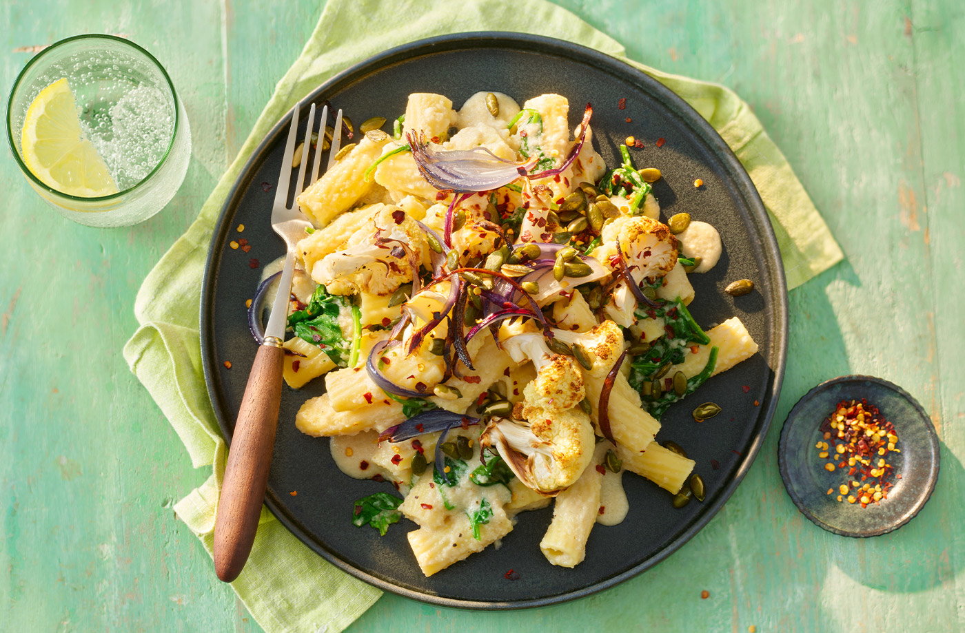 Creamy cauliflower pasta
