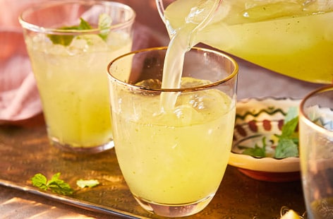 Nargisse Benkabbou's fresh mint lemonade