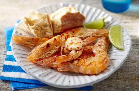 Image of "Chilli and lime prawns"